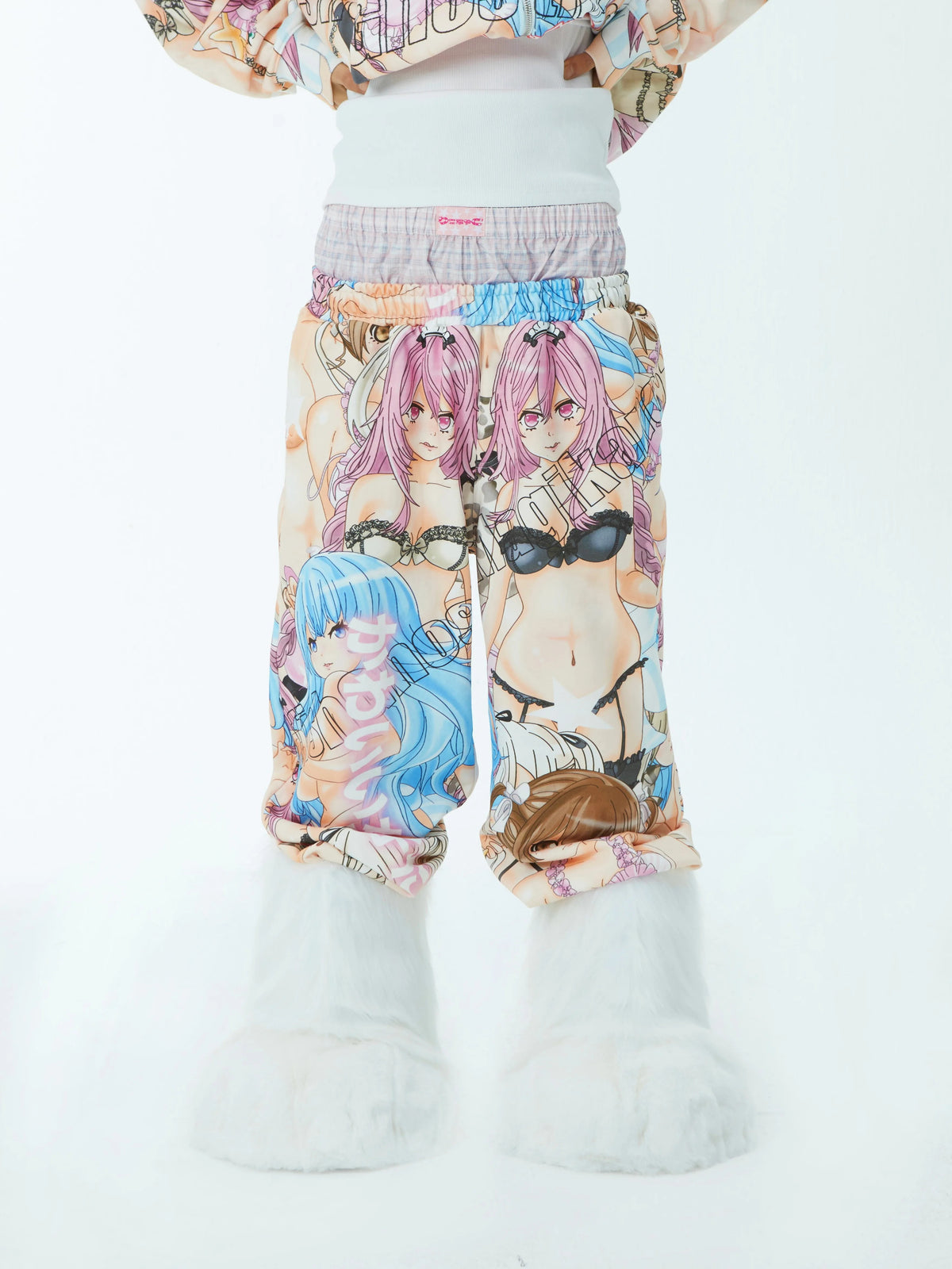 SelfishGhost - All-Over Print Zip Hoodie & Track Pants Set set SelfishGhost Pants S