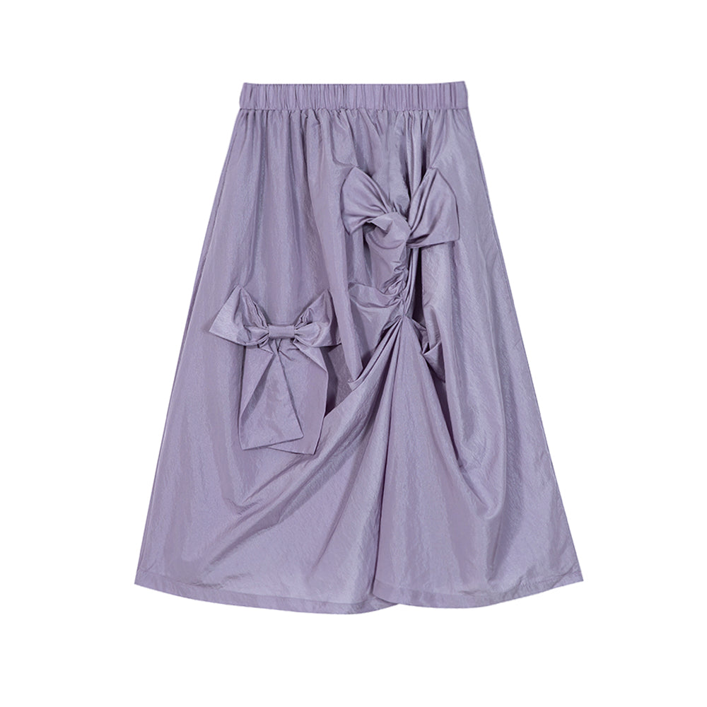 Harajuku Skirt Purple Grey Skirt Simple Skirt Functional Style Skirt skirt tntntutu Purple M