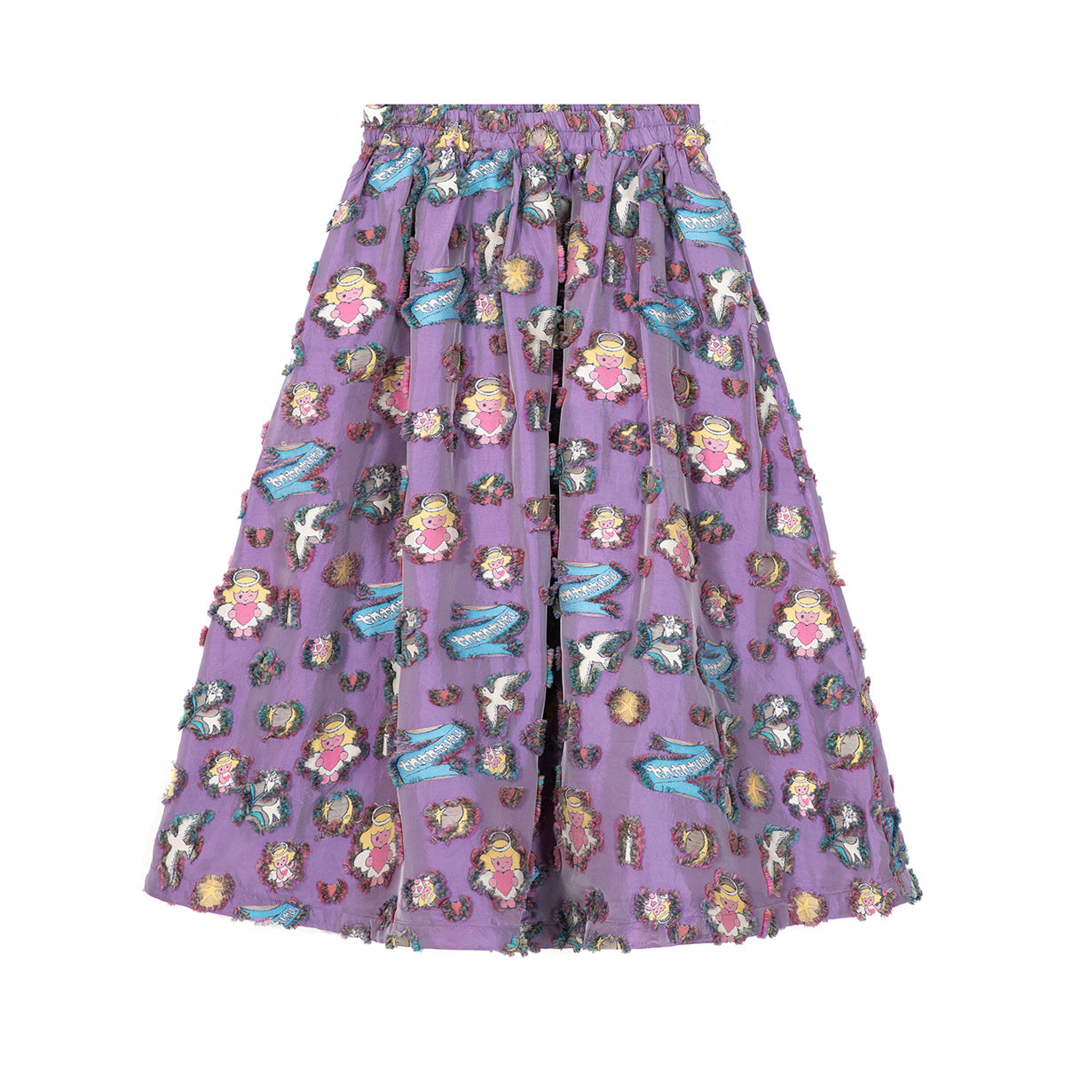 tntntutu Shiny Angel Dress | Harajuku Purple Jacquard Skirt dress tntntutu Skirt S