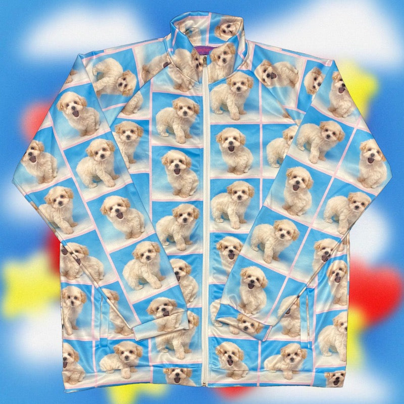 BunnyBunnyGun Jacket Cat Dog Print Hoodie Loose Plus Size Thin Hoodie jacket bunnybunnygun