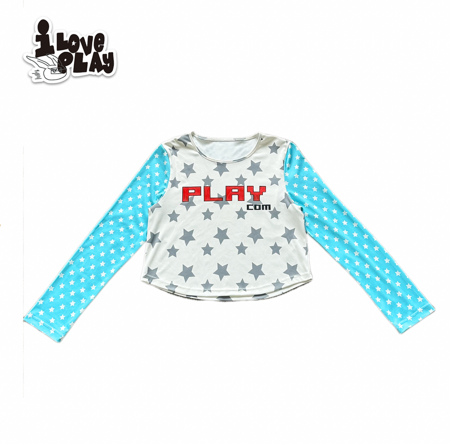 Loveplay - Y2K Long Sleeve Star Patchwork T Shirt shirt loveplay Blue S