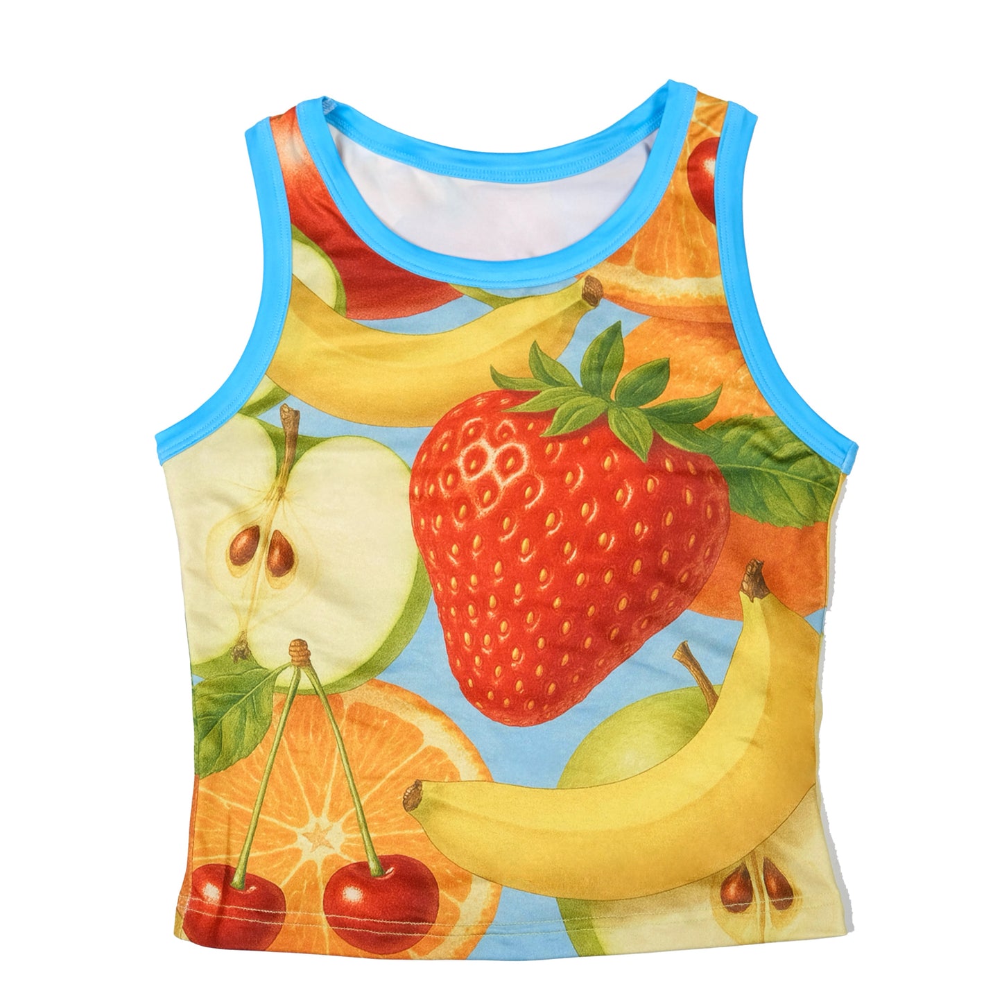 MeowMeow Bug – KidCore Printed Sleeveless Tank Top vest MeowMeow Bug Fruits S