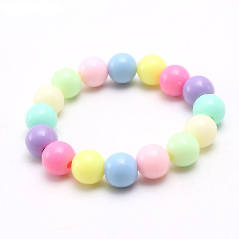 SamKIKl - Kawaii Decora Jelly Beaded Bracelet in Macaron Pastel 10mm Beads bracelet SamKIKl 3