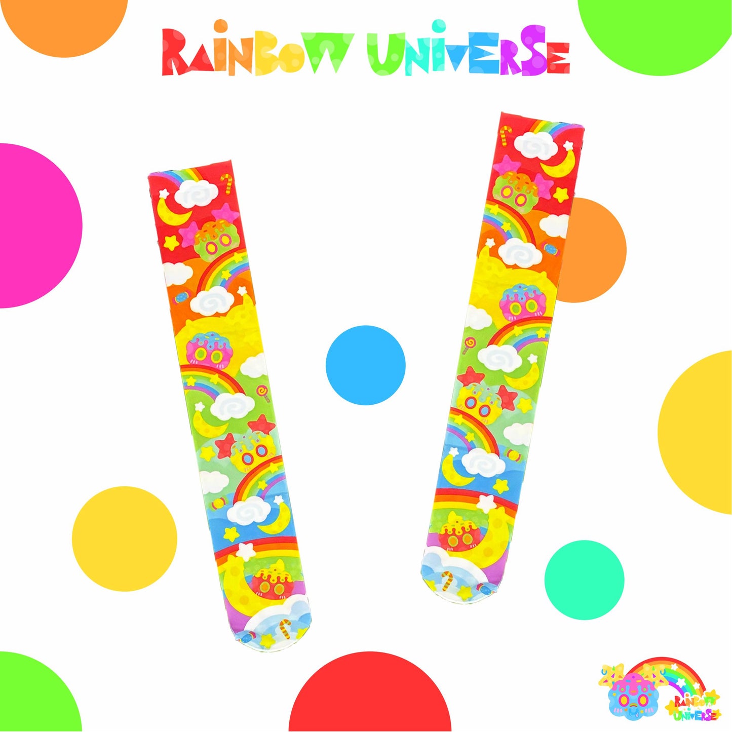 Rainbow Universe RUX - Decora Kei Shirt Skirt Socks Set set Rainbow Universe RUX 1 Pair of Socks Only M