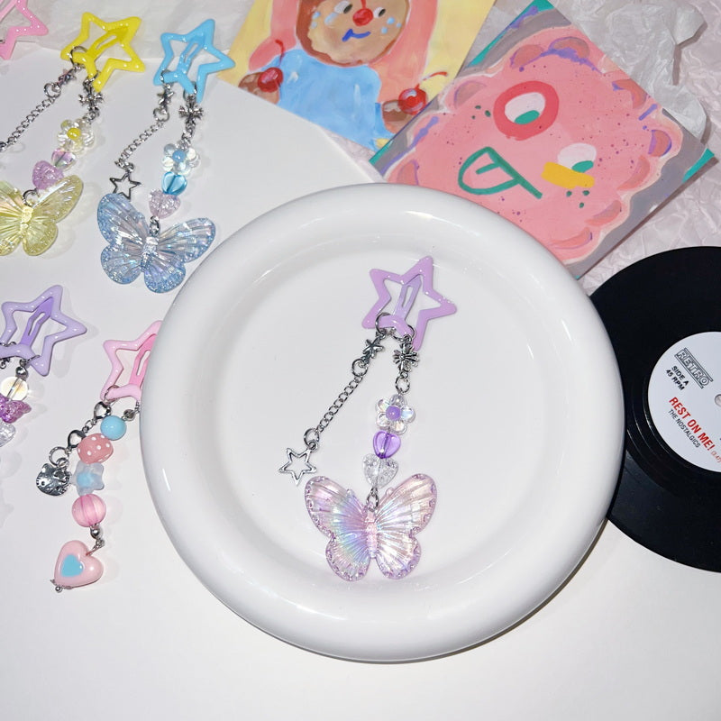 StrangeLab Pendant Hair Clip | Dopamine Star BB Clip | Decora Side Bang Clip hair clip strangelab D