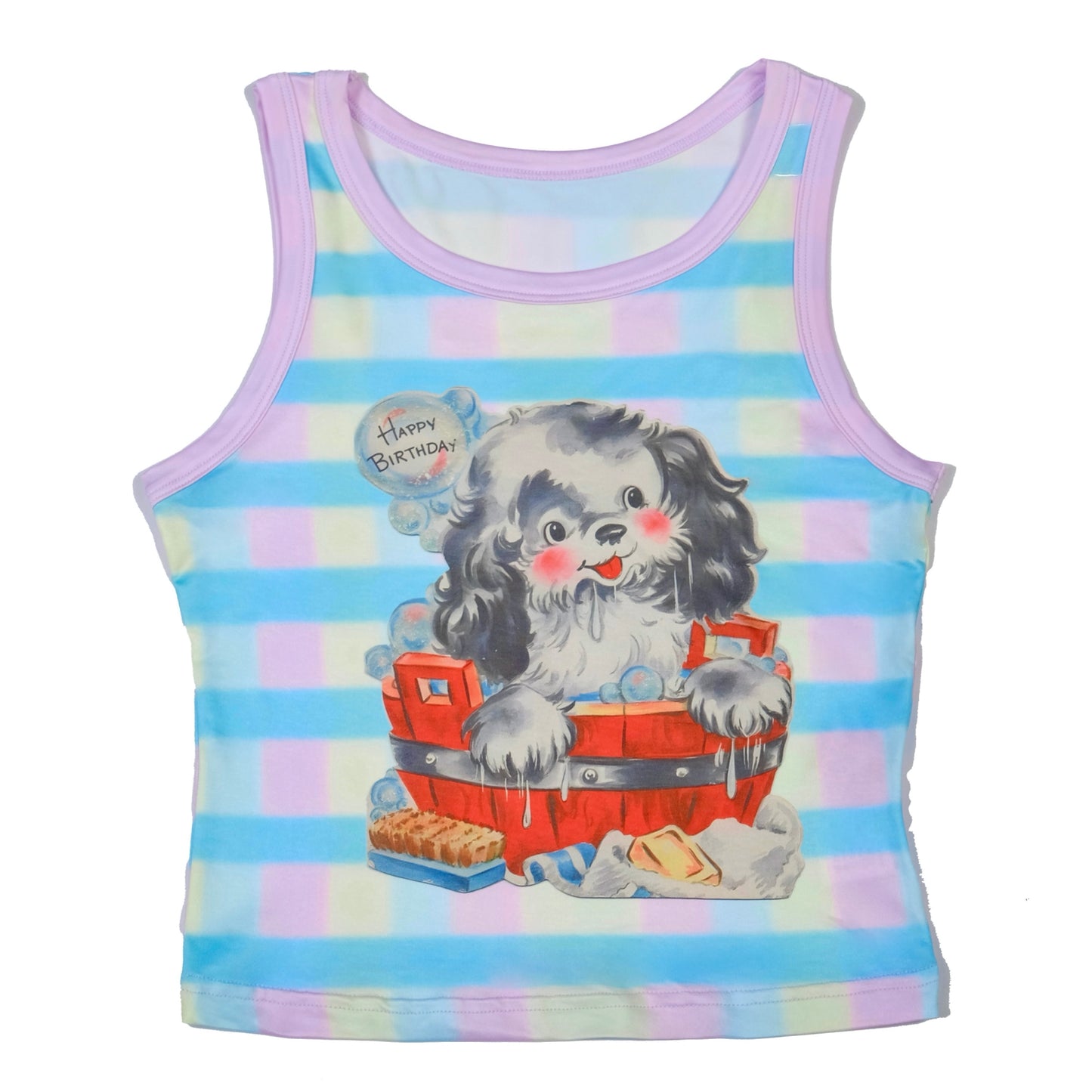 MeowMeow Bug – KidCore Printed Sleeveless Tank Top vest MeowMeow Bug Bath Dog S