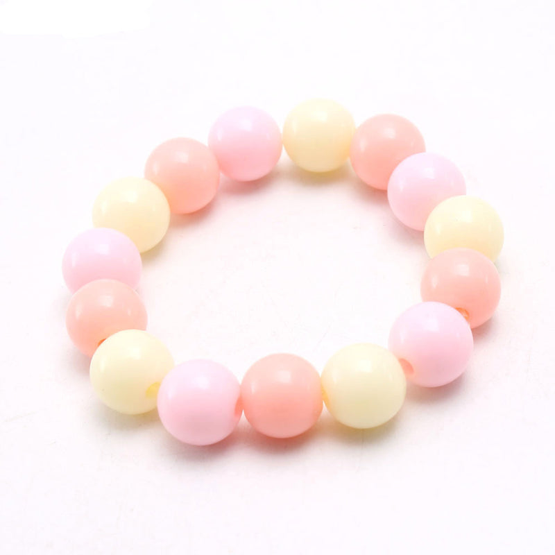 SamKIKl - Kawaii Decora Jelly Beaded Bracelet in Macaron Pastel 10mm Beads bracelet SamKIKl 5