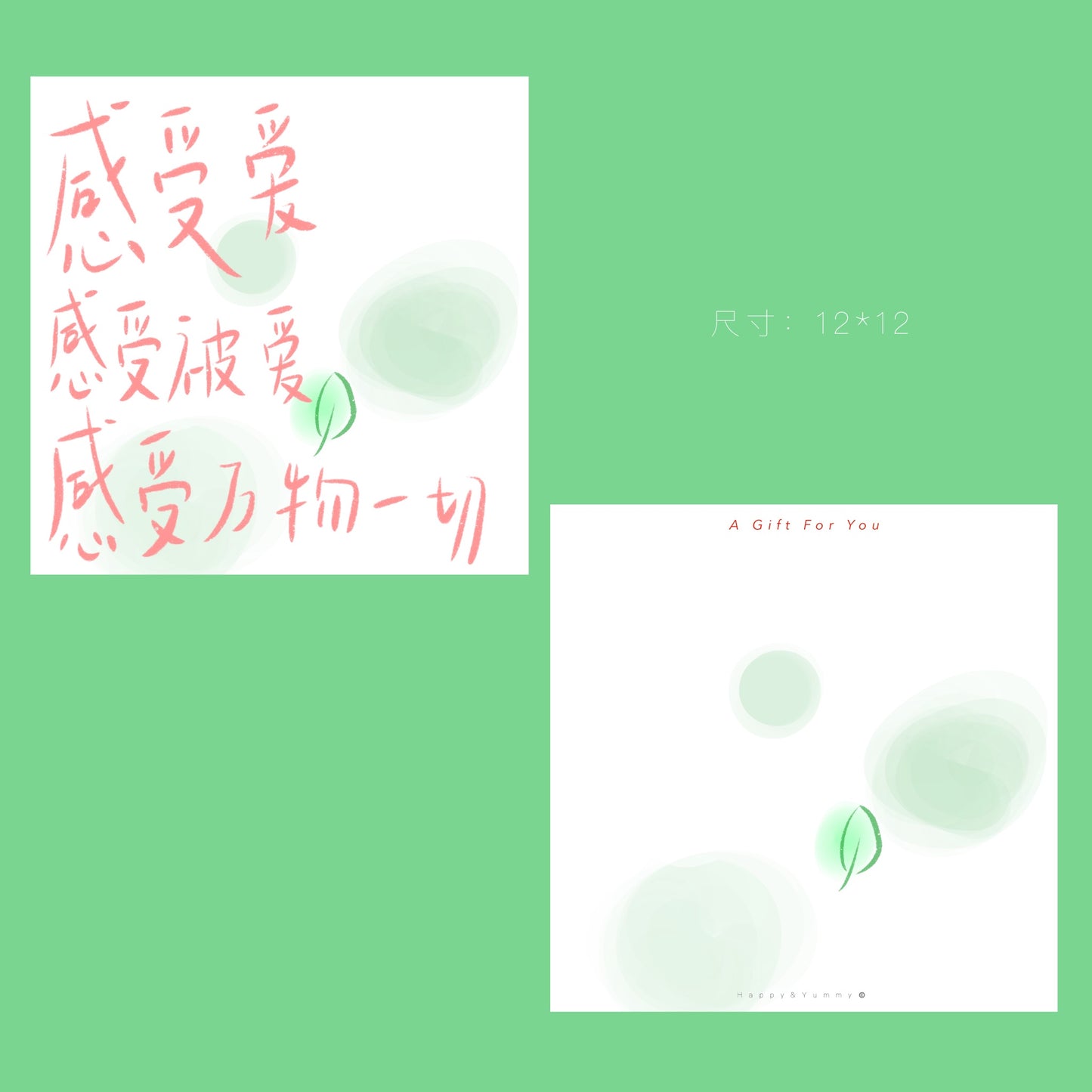 Harajuku Postcard Seasonal Greeting Birthday Gift Springtime Postcard postcard HappyYummy Feeling Love & Everything