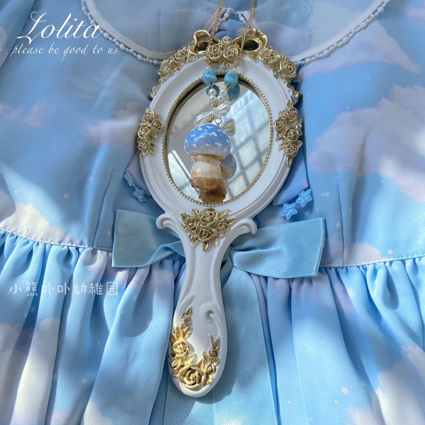 Bear Doll Mushroom Necklace | Decora Kei Handmade Resin Charm necklace Bear Doll 6