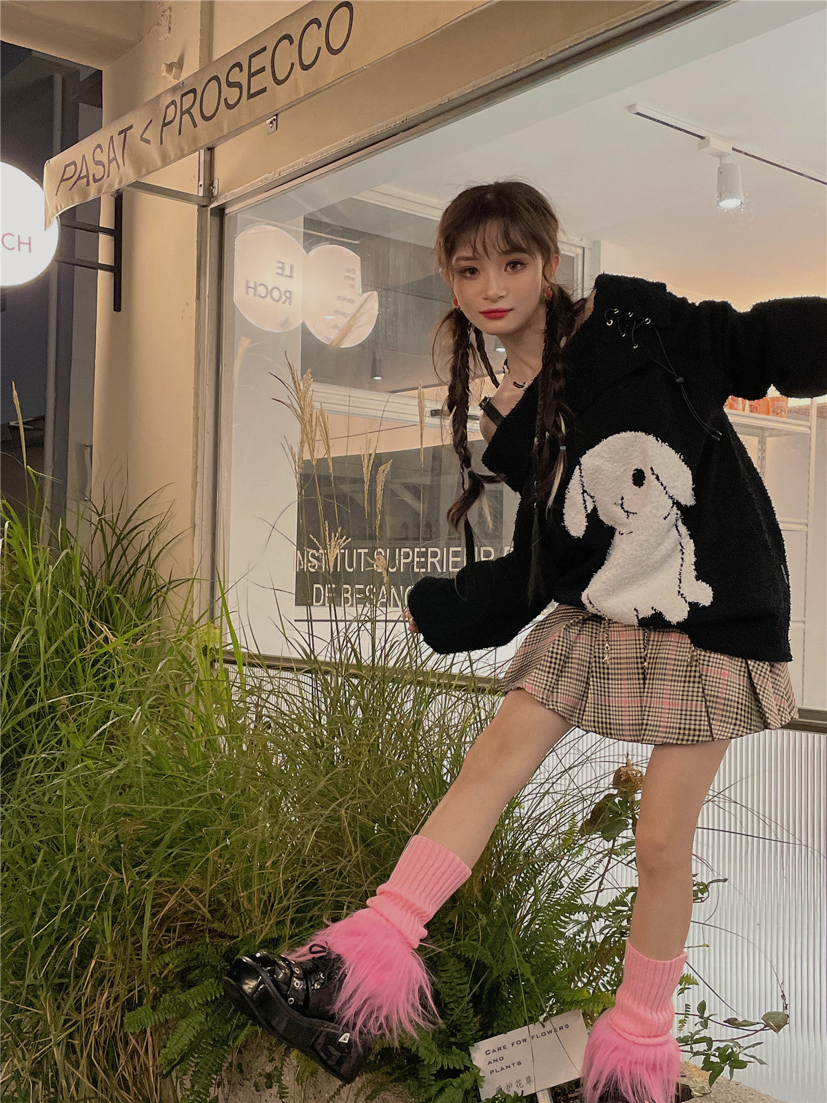 LET ME SEE Cute Leg Warmers | Fuzzy Knit Leg Warmers | Japanese Decora Style Shoe Covers