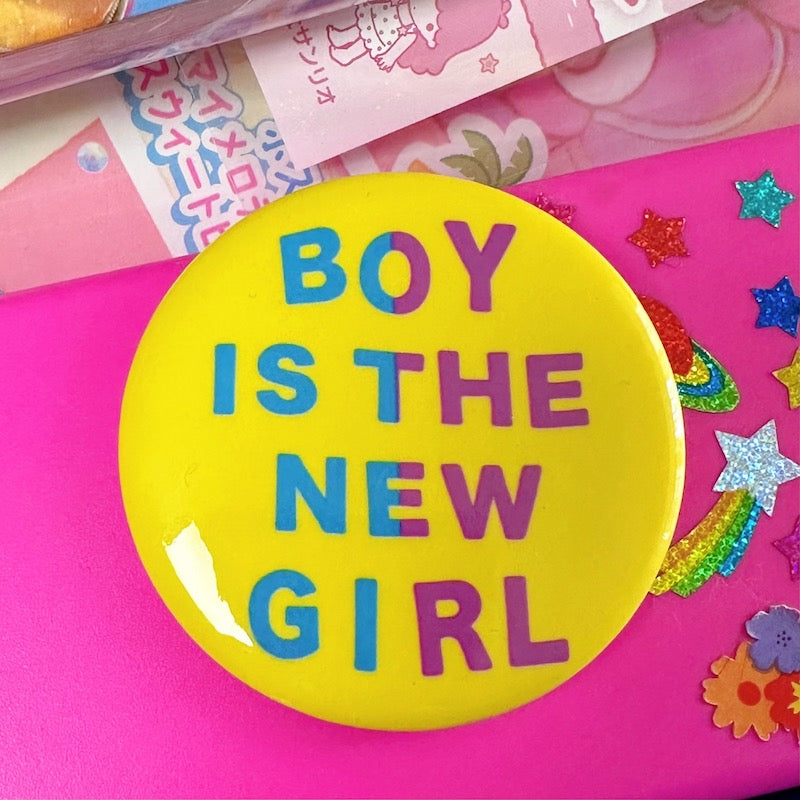 BBG 90s Badge - Vintage Print badge bunnybunnygun Boy is the New Girl - Big Size