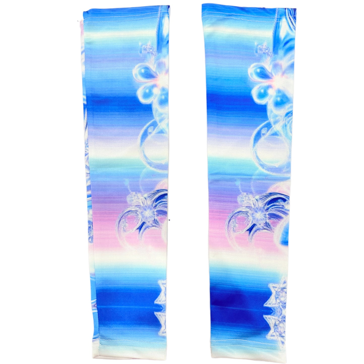 LEERROO - Blue Cyber Print Dress dress Leerroo Sleeves S