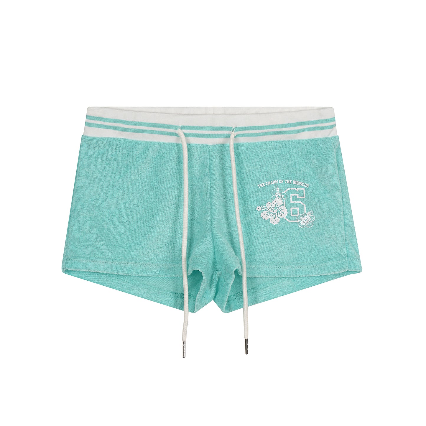 Languid Park - Vintage Letter Drawstring Shorts shorts Languid Park Mint Green S