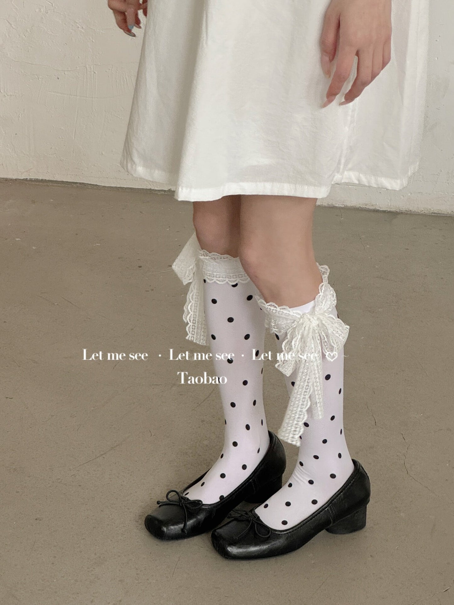 LET ME SEE - Star Stripe Pleated Leg Warmers leg warmmers let me see Inner Matching Socks - 1 Pair