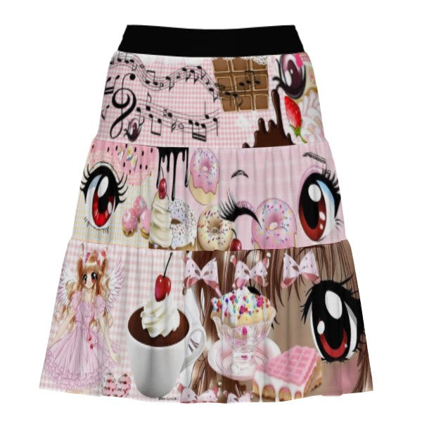 ki00bi00 - Mint Strawberry Kawaii Cake Skirt Set set ki00bi00 Pink Skirt