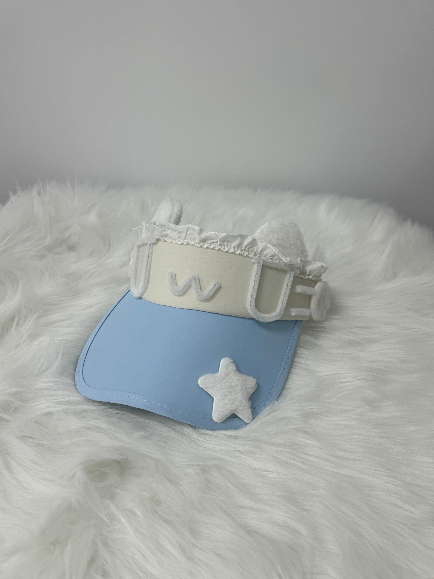 1Gangster Inn - Cat Ear Japanese Sun Visor Hat hat 1GASTERINN Blue