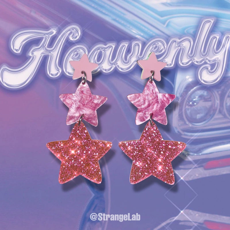 Strangelab Decora Acrylic Star Earrings earrings strangelab