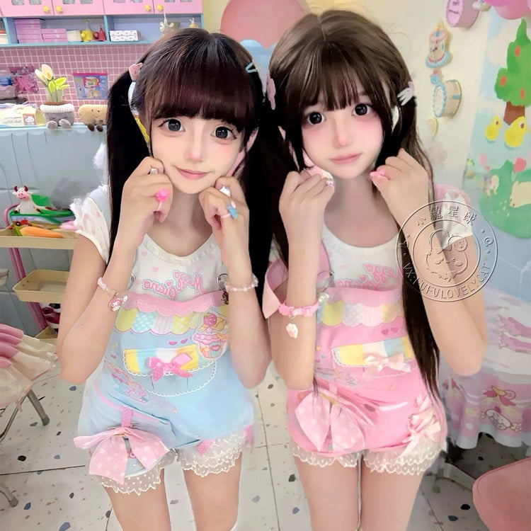 Bunny Planet - Embroidered Detachable Overalls overall bunnyplanet