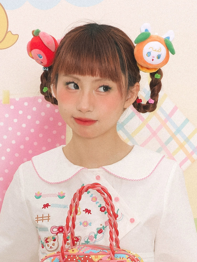 Harajuku-inspired hair accessories collection featuring colorful hair clips and hairbands. Perfect for adding a bold, playful touch to Decora, Y2K, or kawaii outfits, reflecting the vibrant energy of Harajuku street fashion.