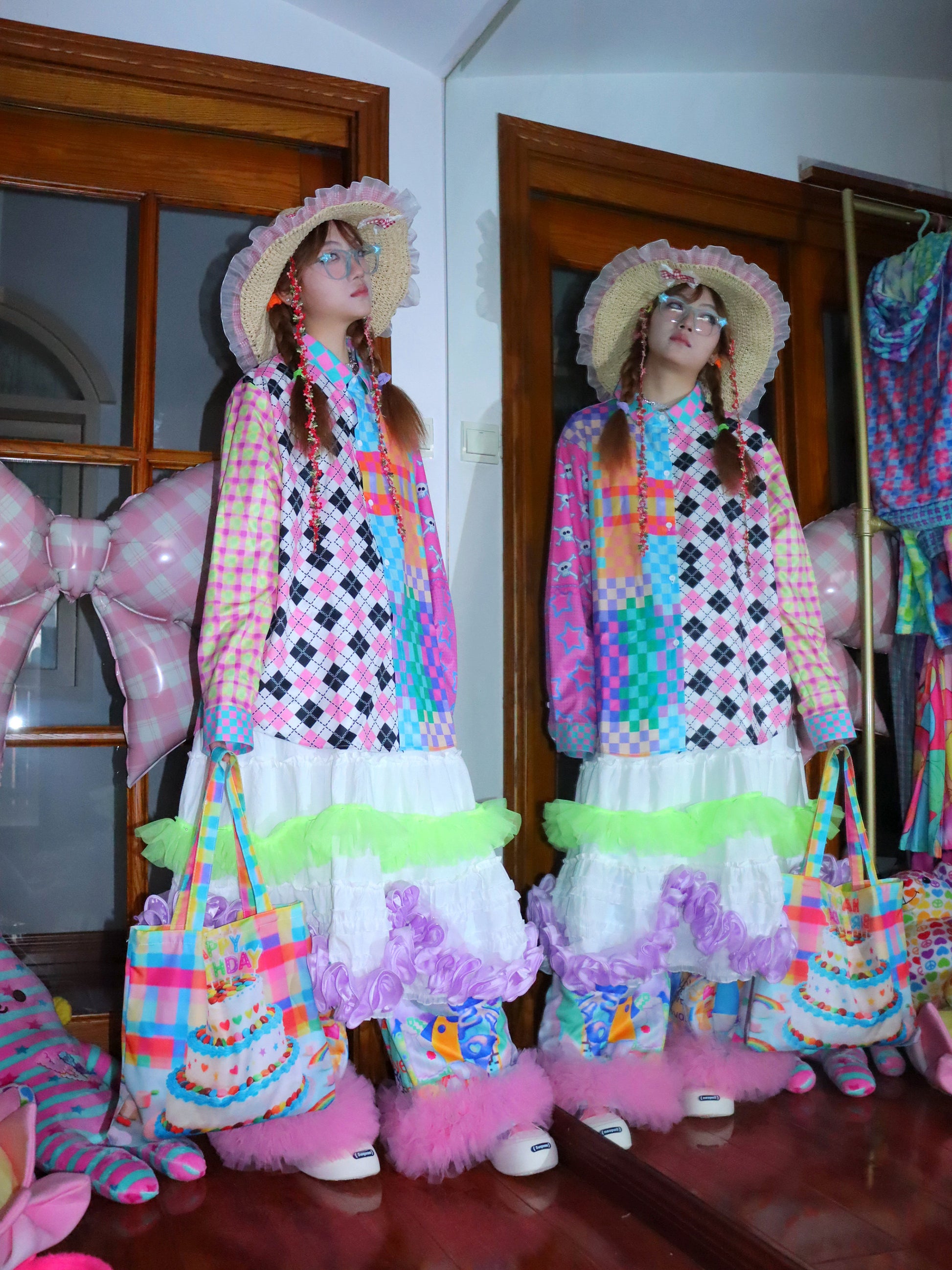 LEERROO - Colorblock Harajuku Shirt shirt Leerroo