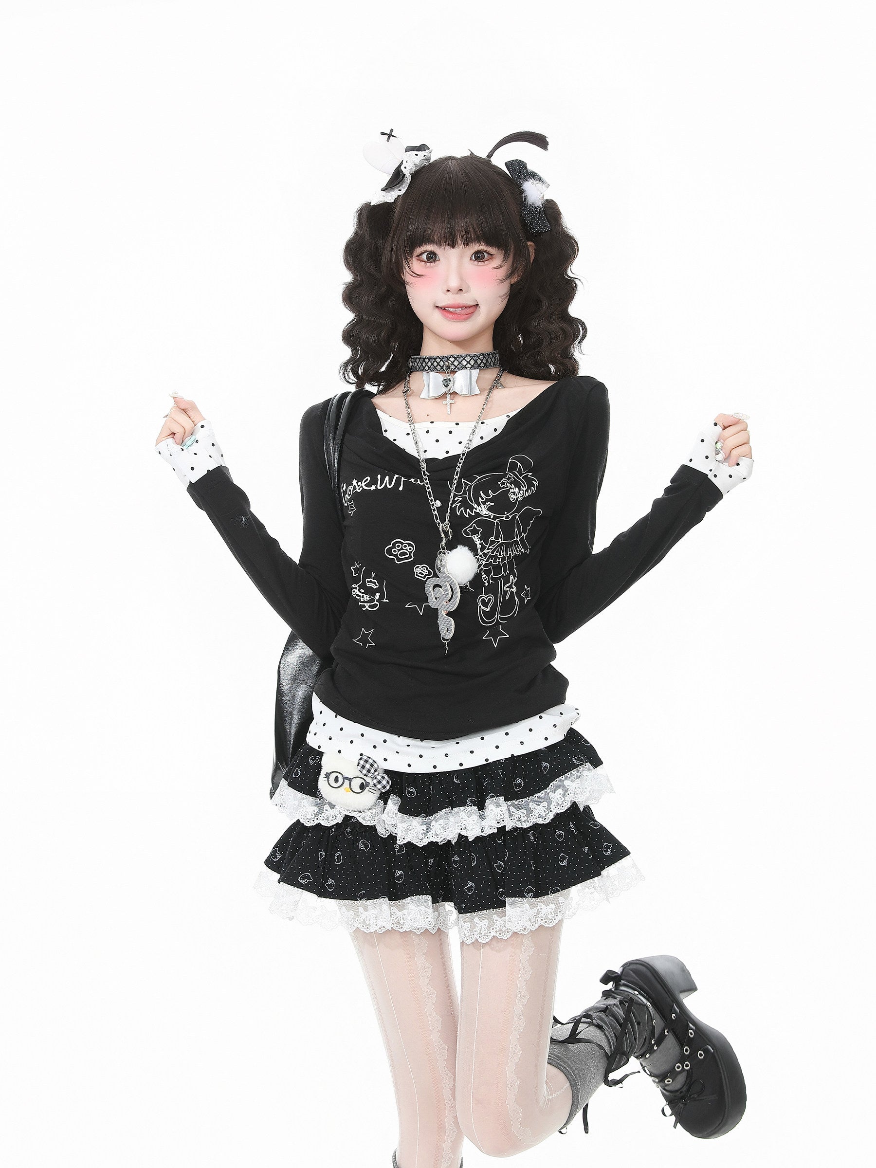 Languid Park - Y2K Layered Long Sleeve Tee shirt Languid Park