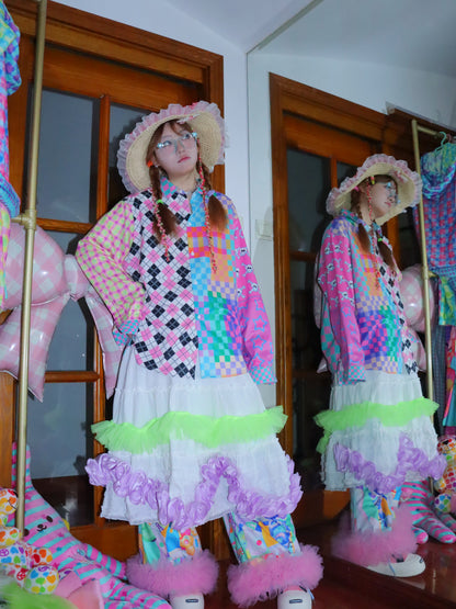 LEERROO - Colorblock Harajuku Shirt shirt Leerroo
