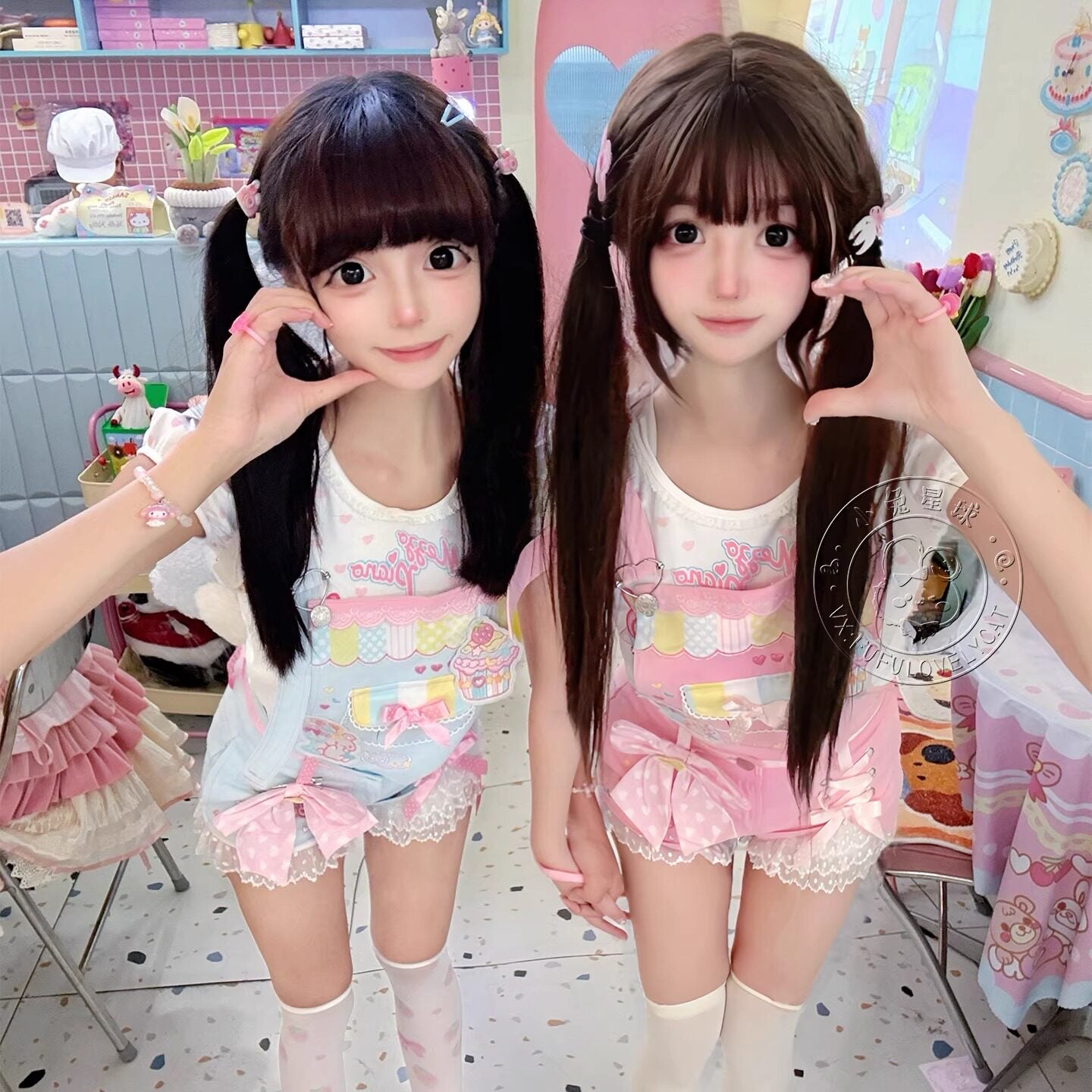 Bunny Planet - Embroidered Detachable Overalls overall bunnyplanet