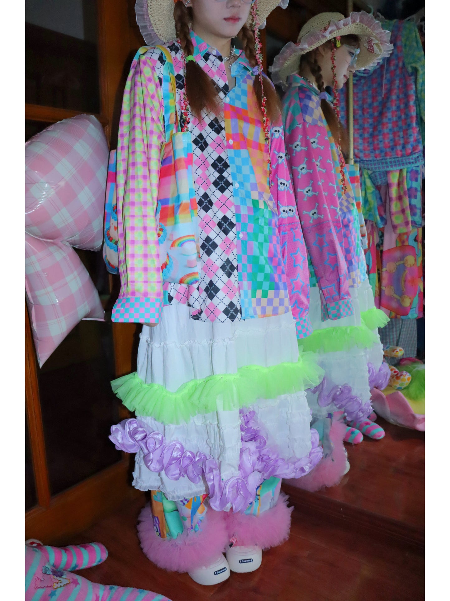 LEERROO - Colorblock Harajuku Shirt shirt Leerroo