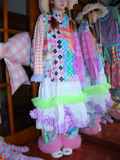 LEERROO - Colorblock Harajuku Shirt shirt Leerroo