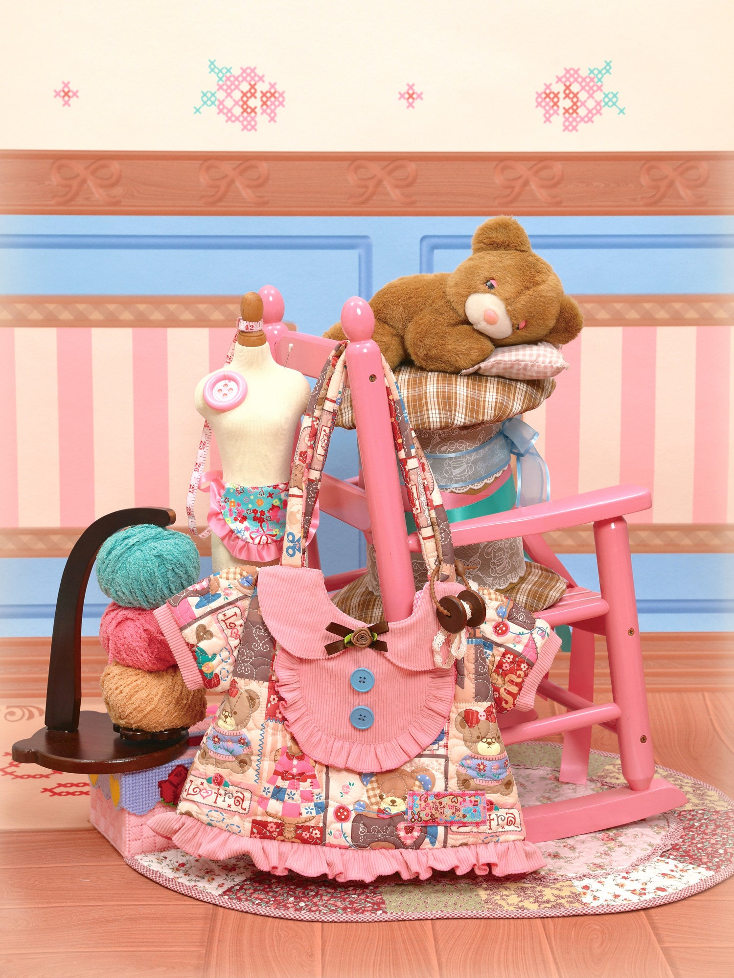 LutraJump - Kawaii Patchwork Quilted Bag bag Lutra Jump