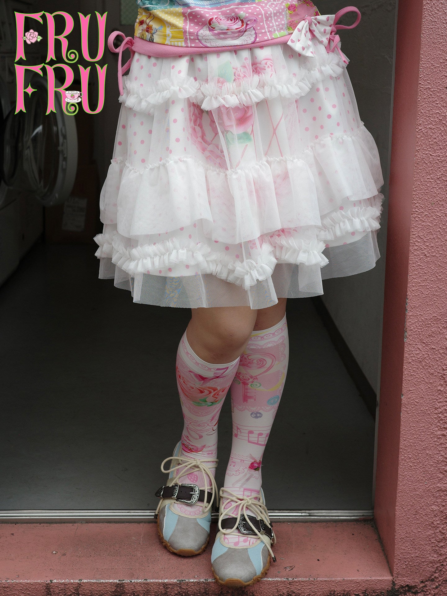 frufru - White Layered Tulle Mini Skirt skirt frufru