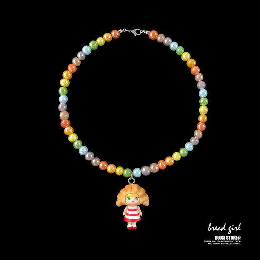 Duoxi - Decora Color Beaded Short Necklace necklace DuoXi