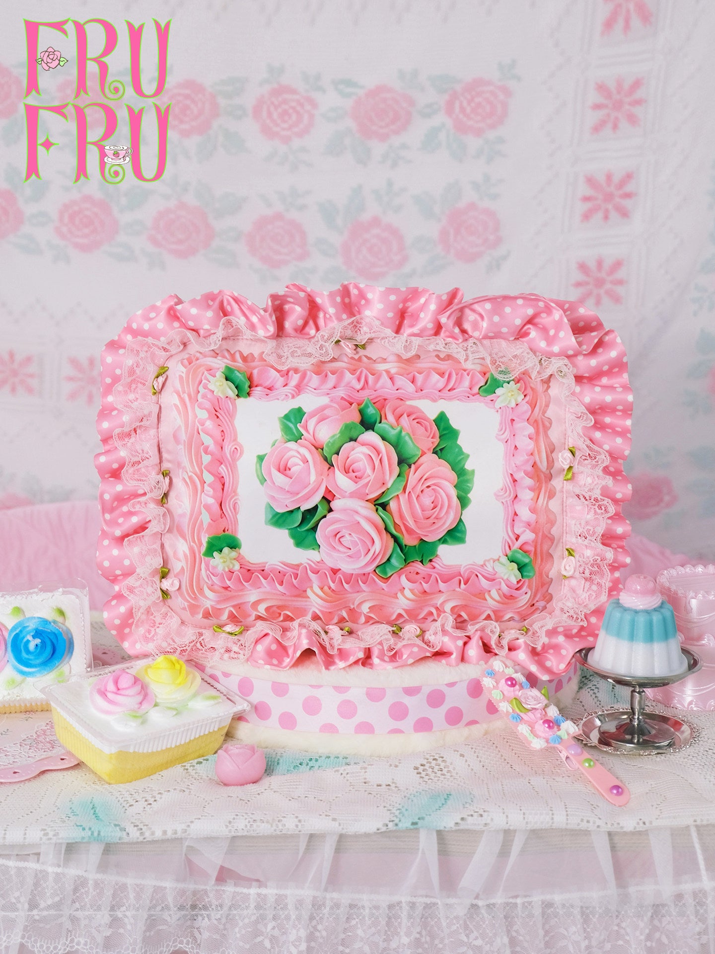 frufru - Vintage Rose Cake Shoulder Bag bag frufru