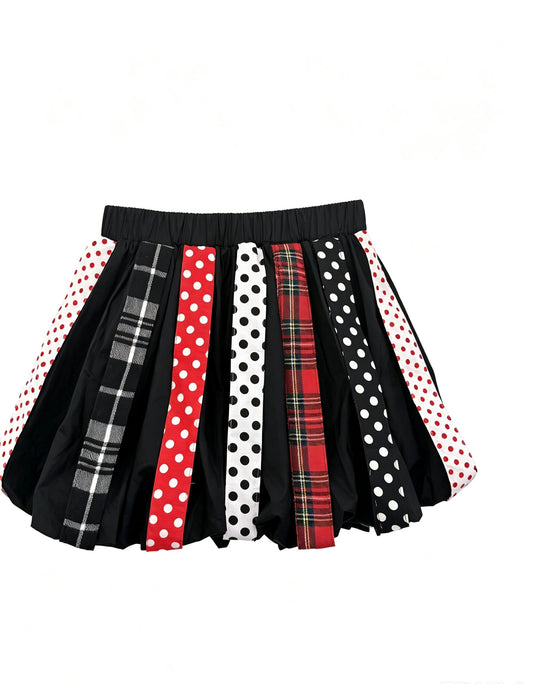 RedDevil - Polka Dot Bubble Mini Skirt skirt Red Devil