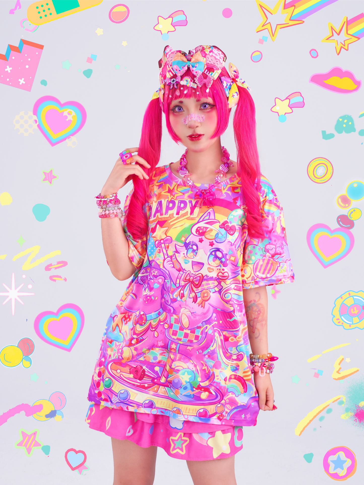 Dream Bubble - Pastel Unicorn Print Tee tshirt Dream Bubble