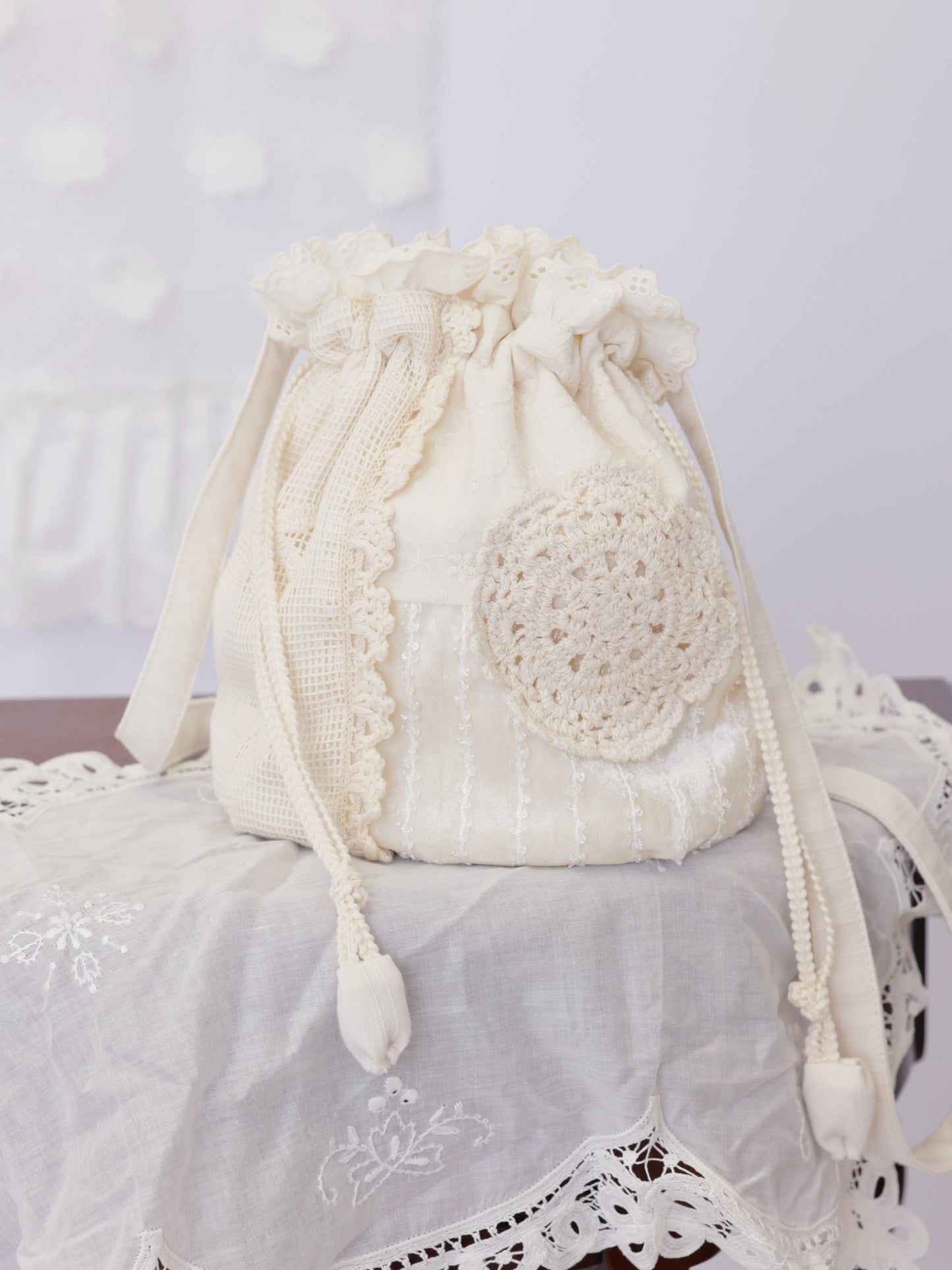 SemenCoicis - Crochet Patchwork Bucket Bag bag SemenCoicis