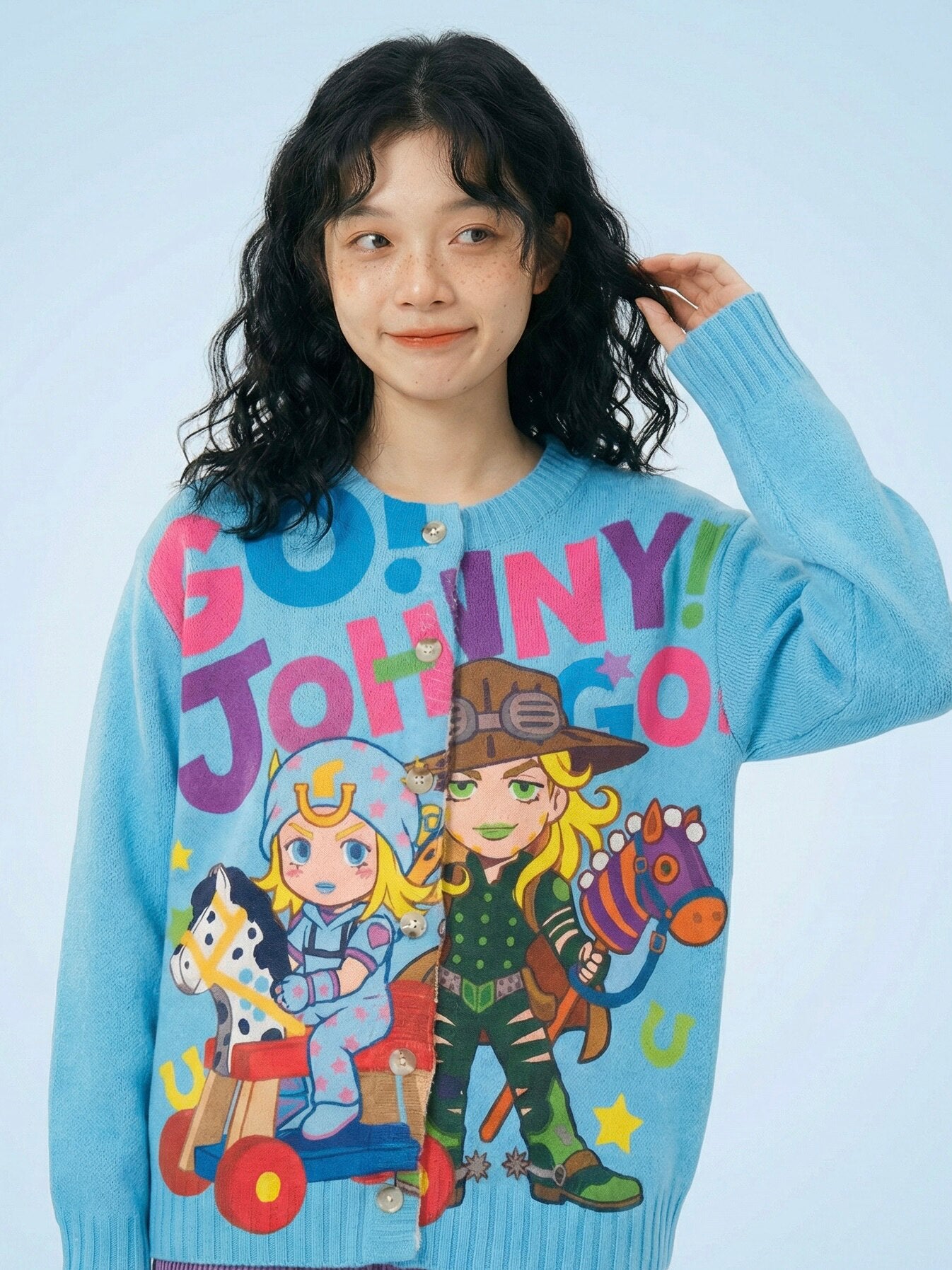 MeowMeow - Anime Graphic Knit Sweater cardigan MeowMeow Bug