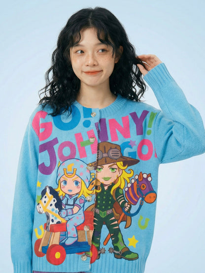 MeowMeow - Anime Graphic Knit Sweater cardigan MeowMeow Bug