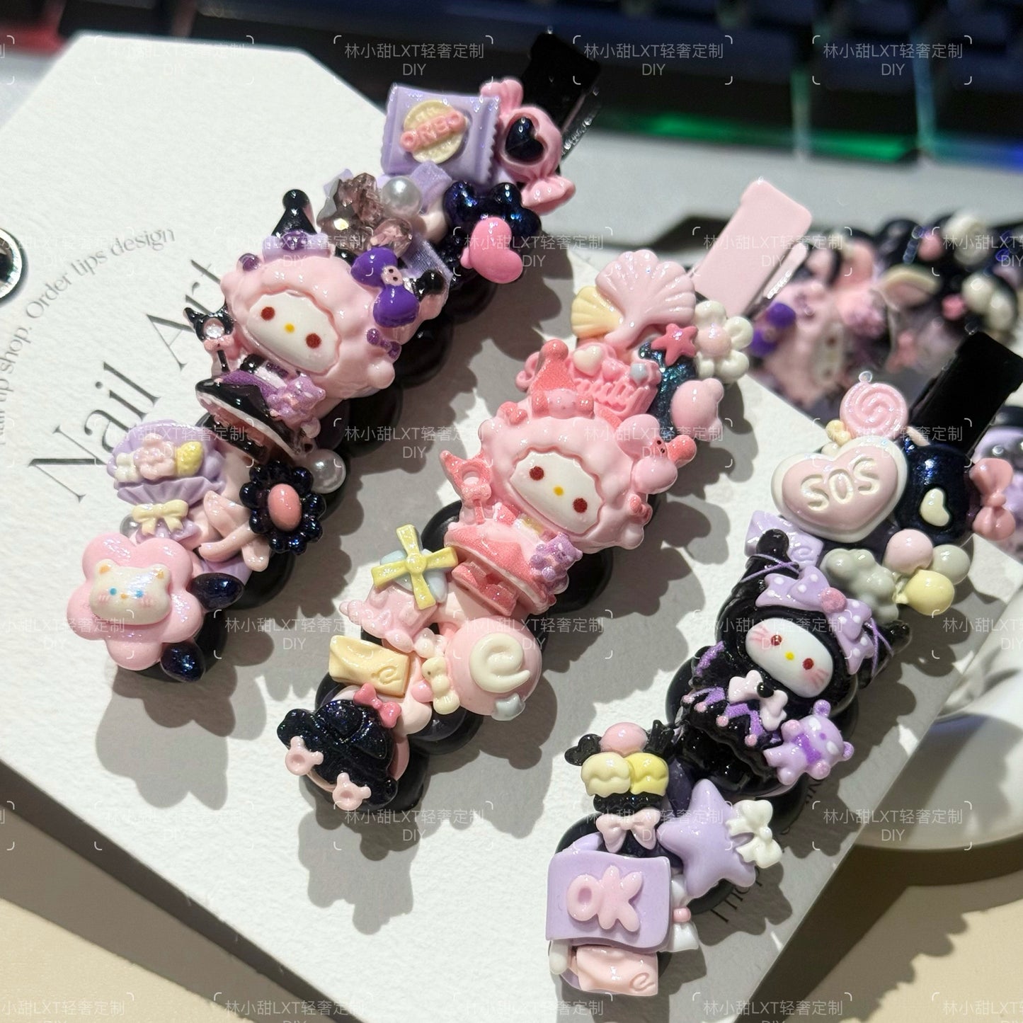LXT - Cream Hair Clip Blind Box 5pcs hair clip LXT