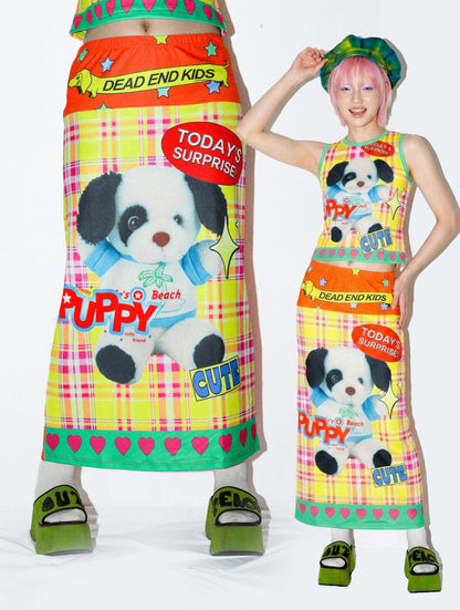 DeadEndKids - Cute Graphic A-Line Skirt skirt DeadEndKids