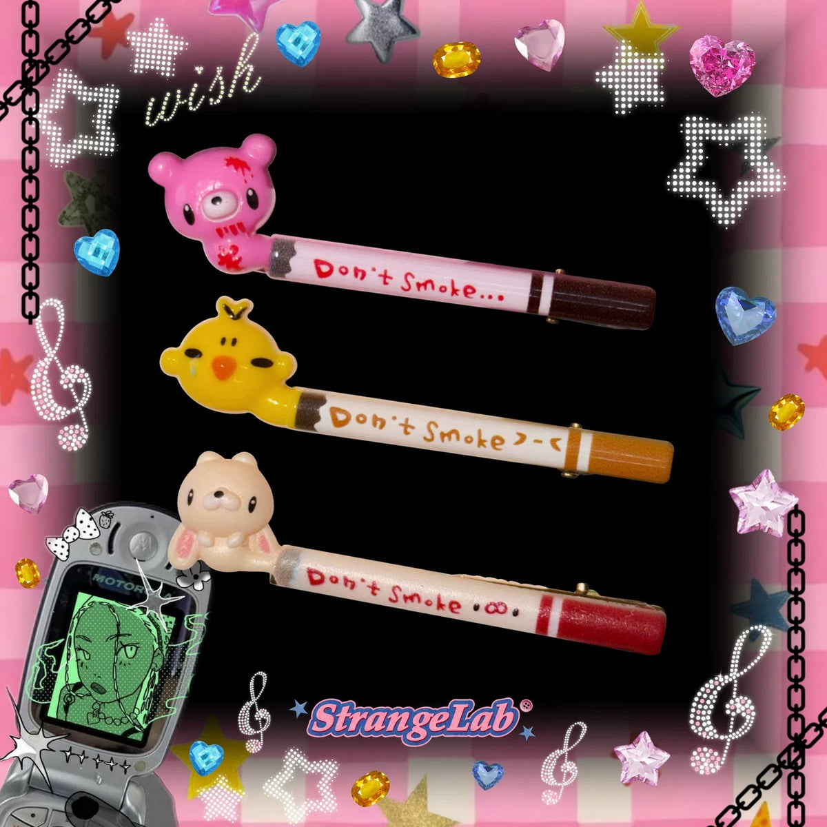strangelab - Cartoon Hair Clip Kawaii Decora Headwear hair clip strangelab