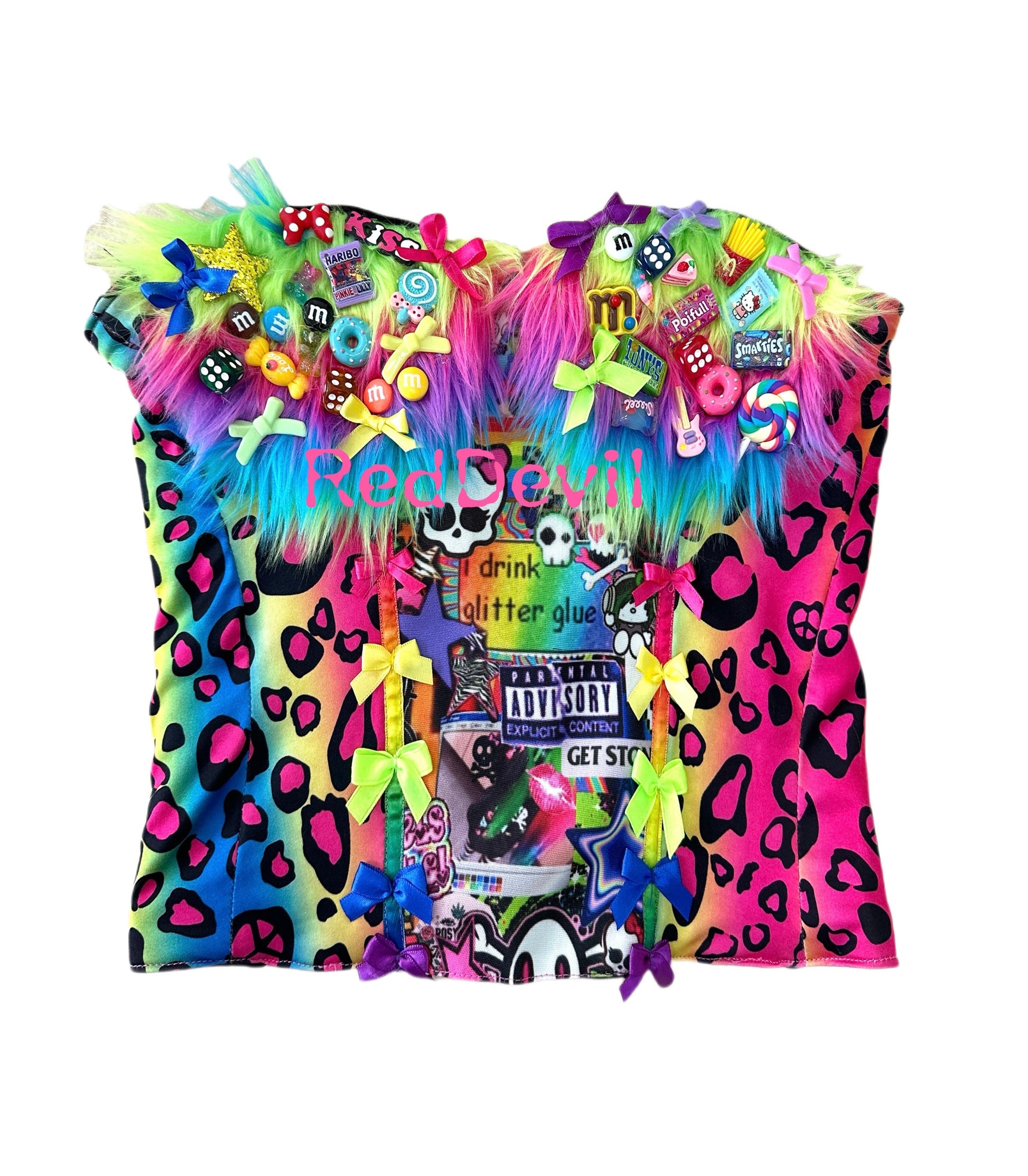 RedDevil - Decora Leopard Tube Top camisole Red Devil