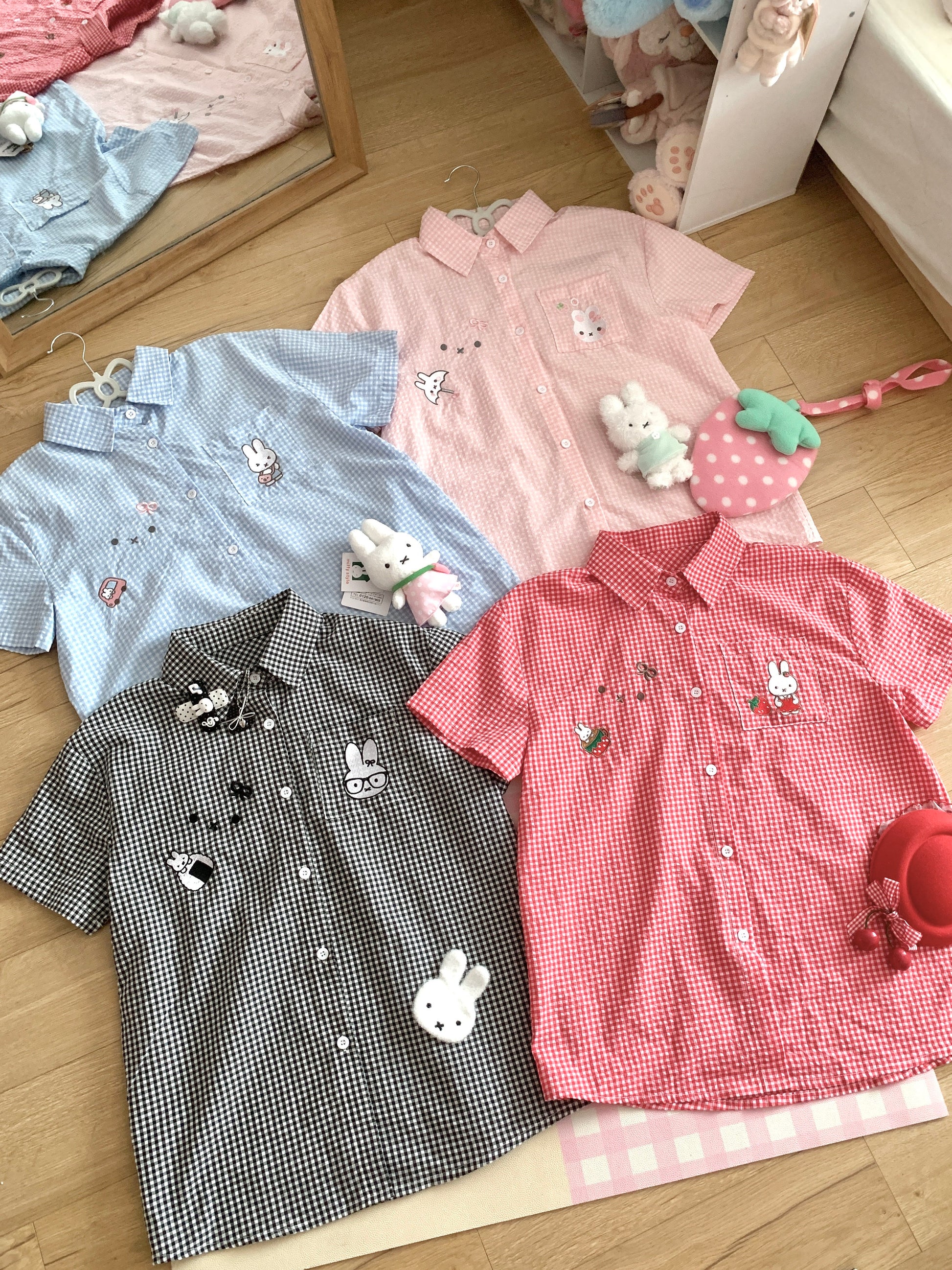 Blurred Bear - Plaid Bunny Shirt shirt Blurred Bear