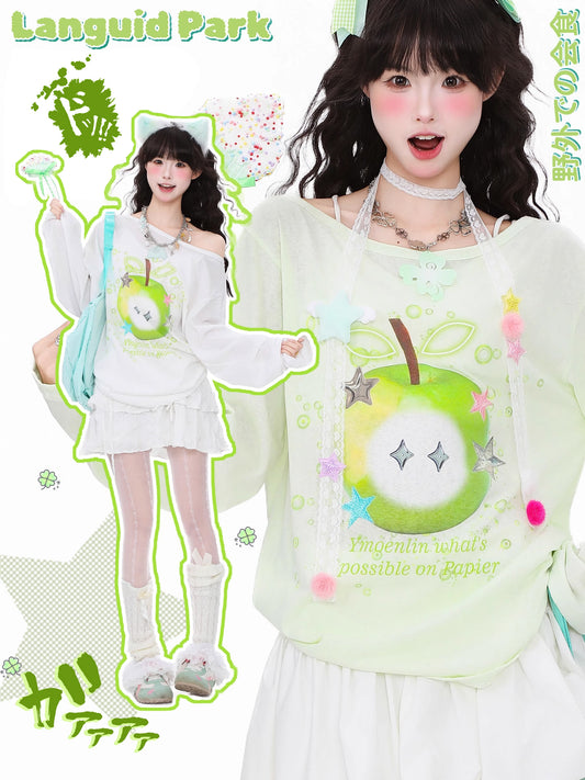 Languid Park - Apple Scoop Neck Layer Top shirt Languid Park