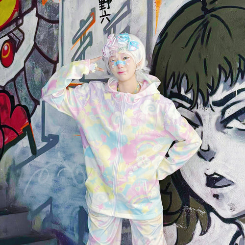 Rainbow Universe RUX - Pastel Decora Jacket Pants Set set Rainbow Universe RUX