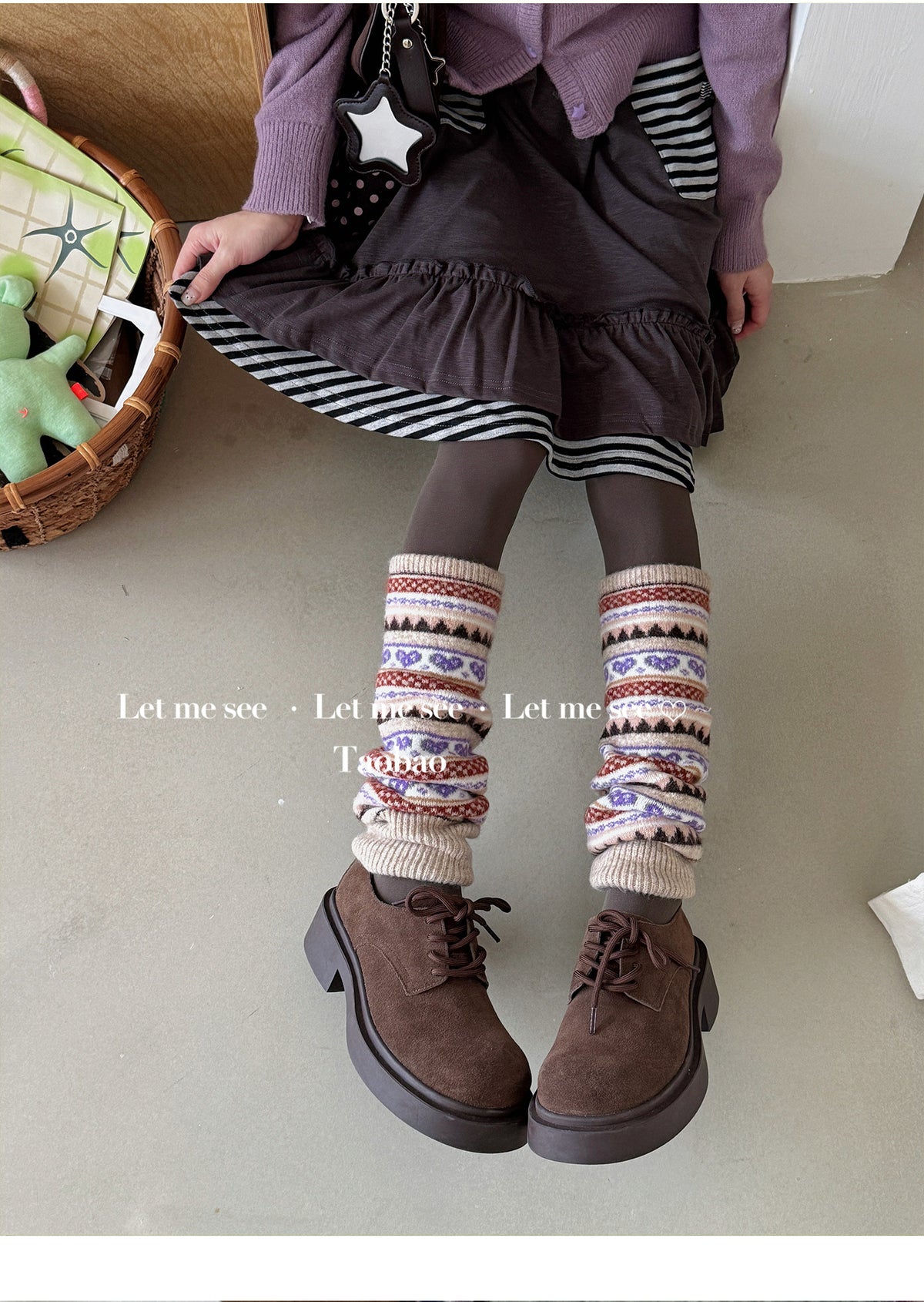 LET ME SEE - Retro Ethnic Slouch Leg Warmers leg warmmers let me see