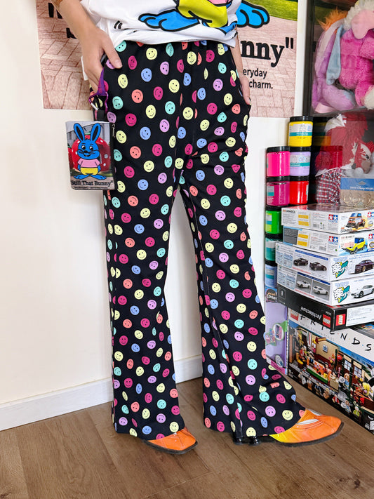 bunnybunnygun - Color Smiley Flare Pants pants bunnybunnygun