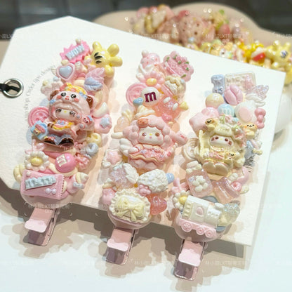 LXT - Cream Hair Clip Blind Box 5pcs hair clip LXT