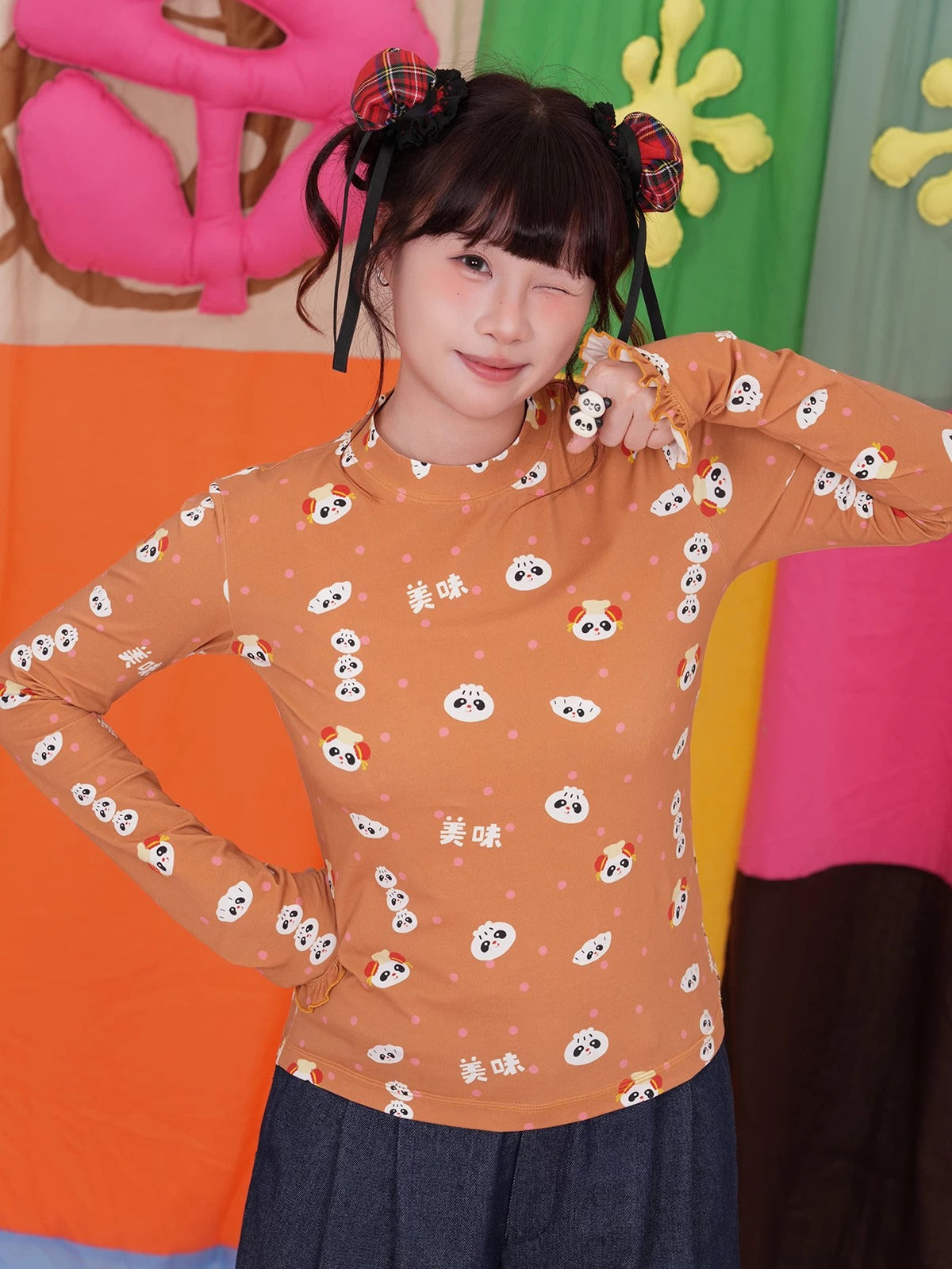 NIKKOU - Cute Japanese-Style Knit Base Layer Top shirt Nikkou home