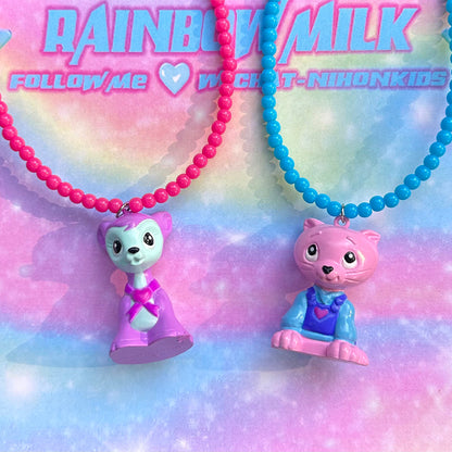 Nihonkids - Retro Cat Pendant Necklace necklace NIHON KIDS